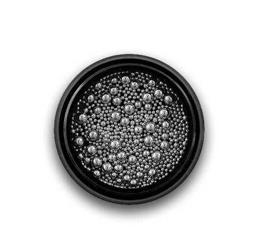 Caviar Beads Dark Silver
