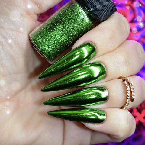 Green Nail Glitter