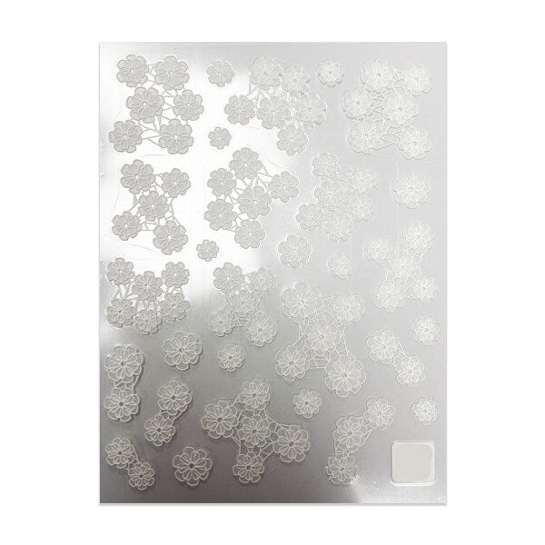 5D Lace Pattern Flower Sticker Sheet