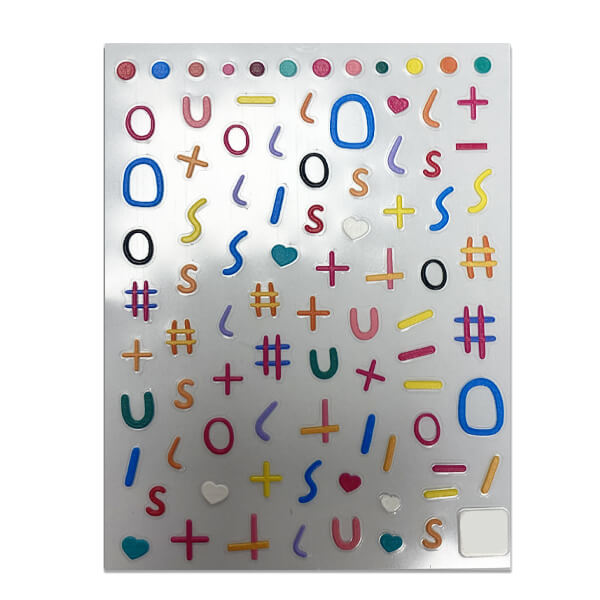 5D Maths Symbols Pattern Sticker Sheet