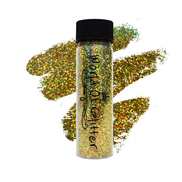 Cannes Super Charged Gold Holographic Nail Glitter