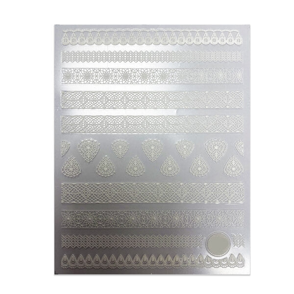 5D Lace Pattern Sticker Sheet