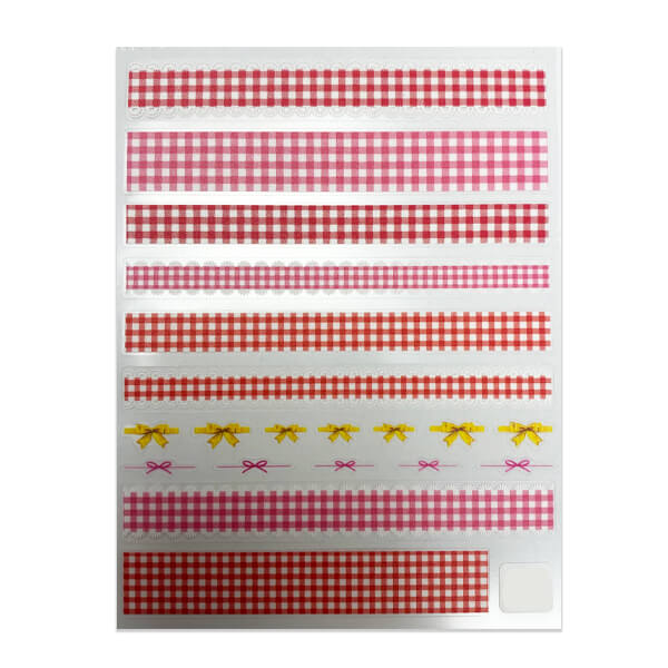 Red And White Gingham Check
