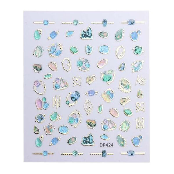 Agate Nail Art Stickers