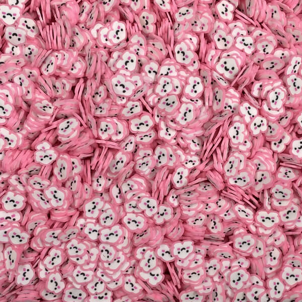 Pink Cloud Fimo Slices