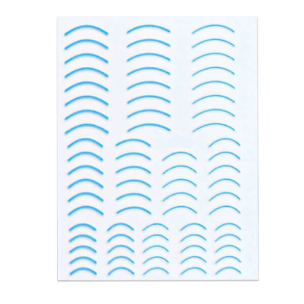 Blue Curve Line Stickers