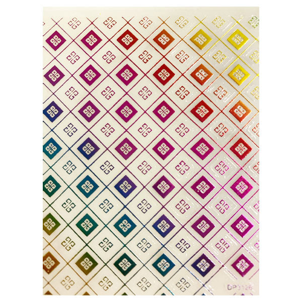 Designer Square Multi Sticker Sheet