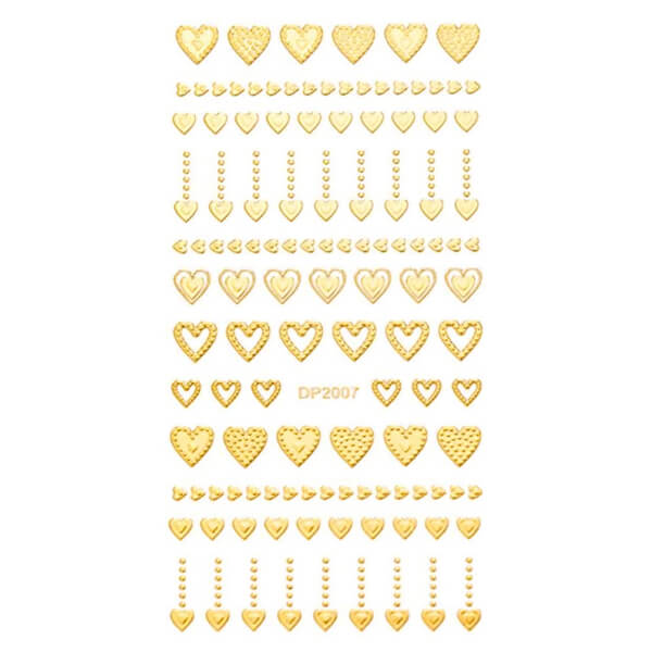 "Heart Of Gold" Nail Sticker