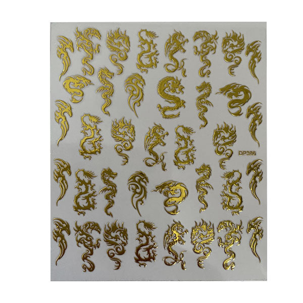 Gold Dragon Stickers