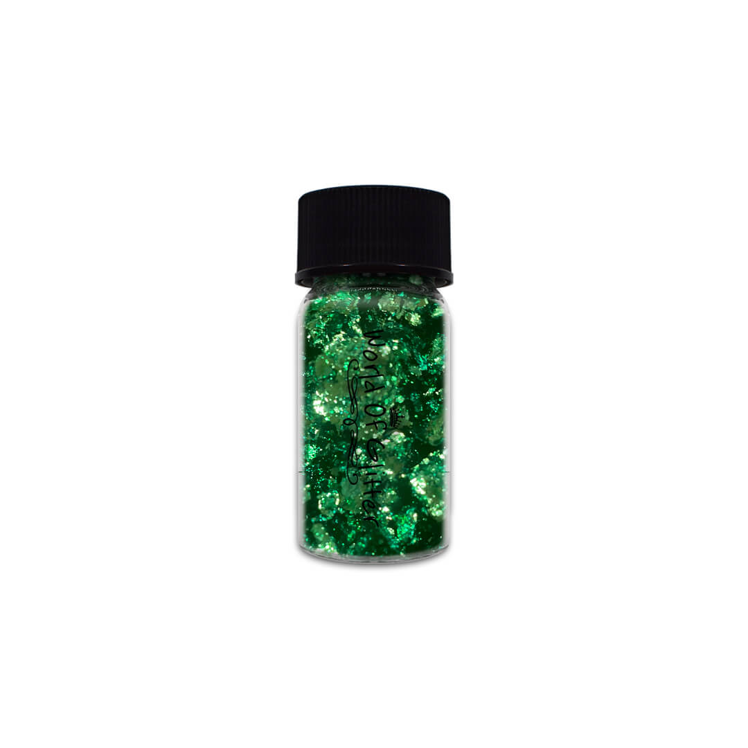 Artemis Green Metallic Nail Flakes