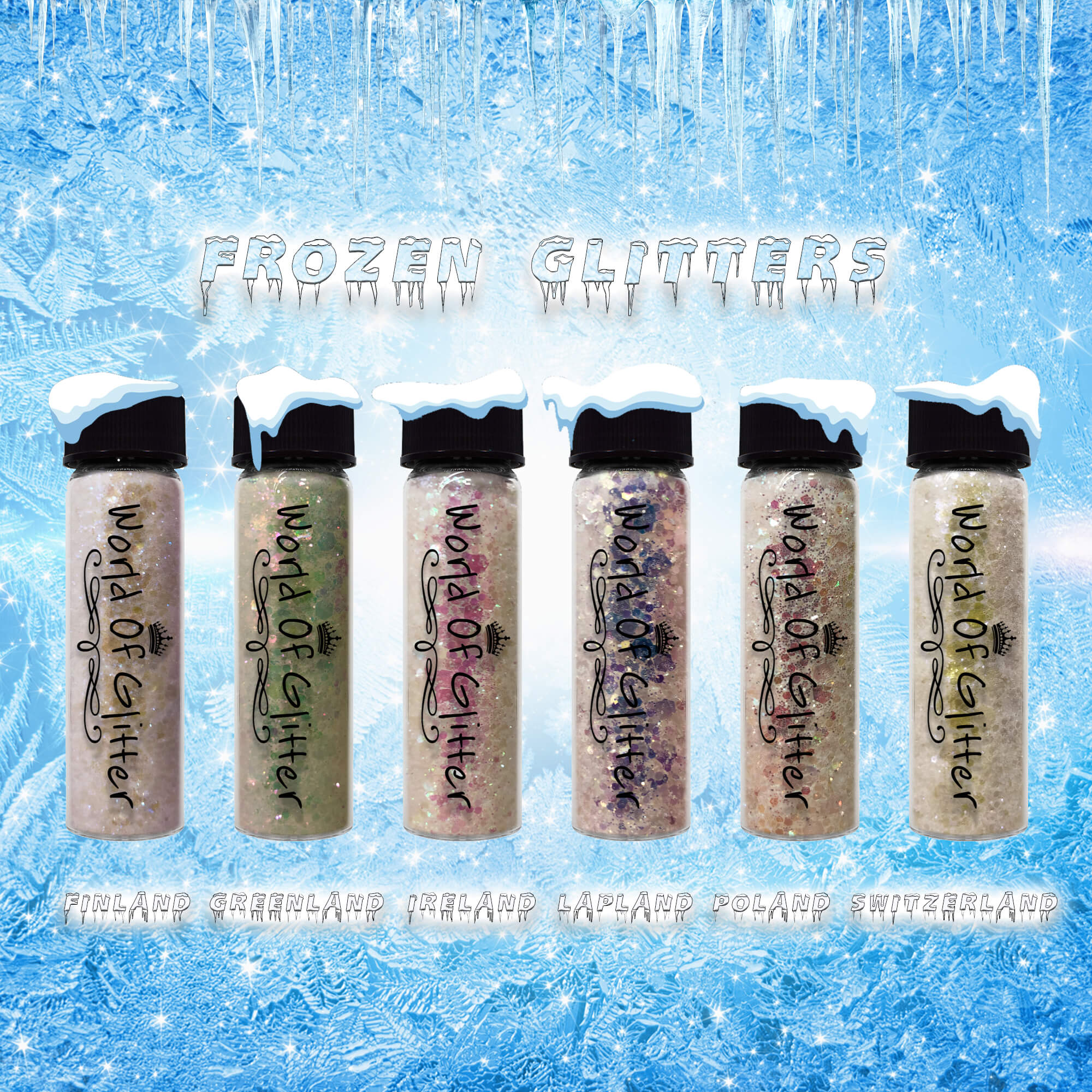 Frozen Nail Glitter Collection