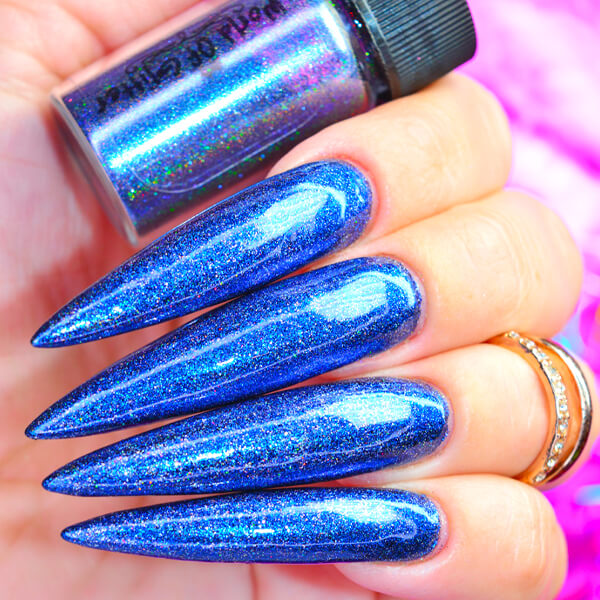Replying to @Sammy baby blue + chrome is sooo stunning 🤩✨💅🏼 #bluec... |  baby blue chrome nails | TikTok
