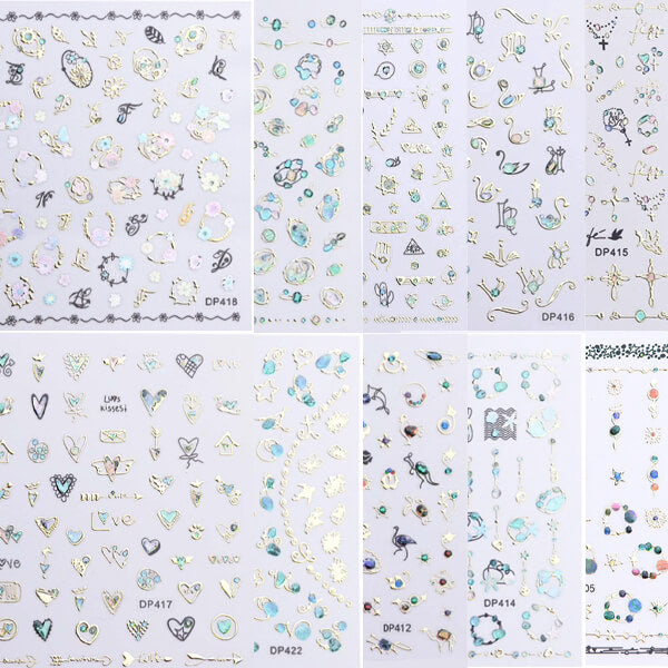 Hearts And Gems Sticker Collection