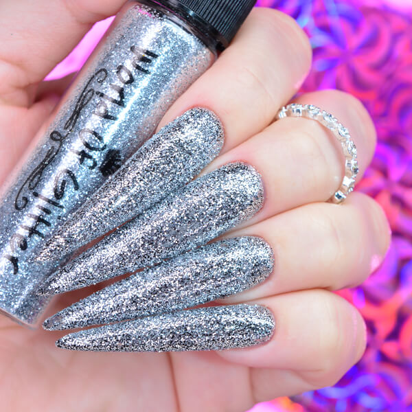 Luxembourg Silver Nail Glitter