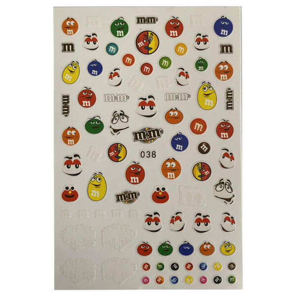 M & M's Nail Stickers
