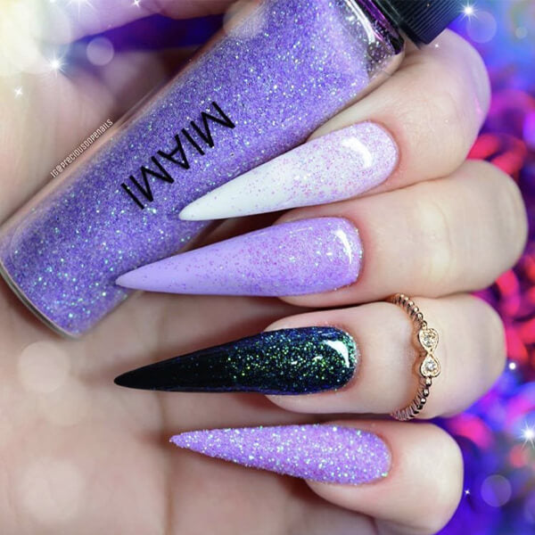 Miami Purple Nail Glitter