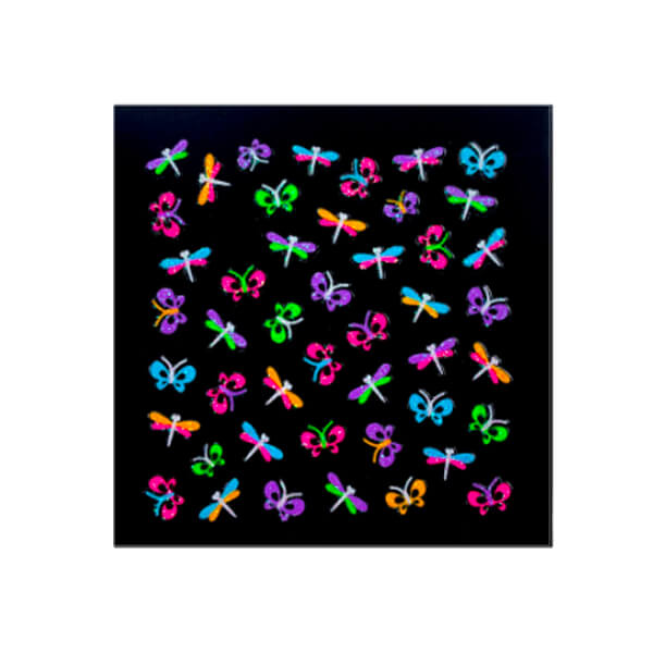 Neon Dragonflies Sticker Sheet