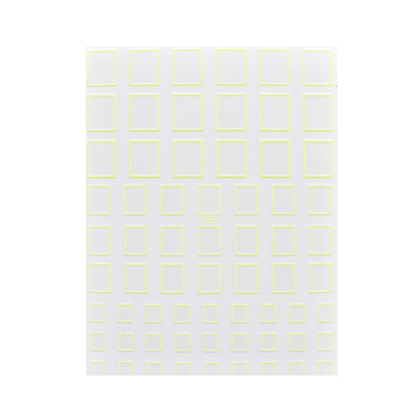 Neon Yellow Square Sticker Sheet