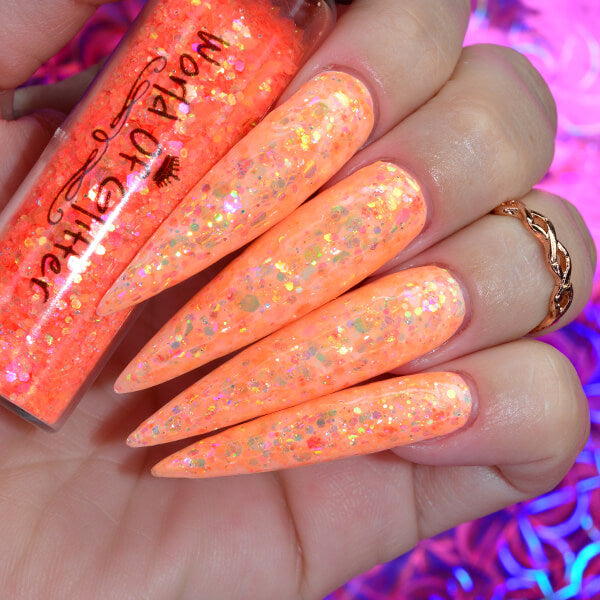 Amazon.com: Medium Length Almond Shaped Press on Nails Orange Fake Nails  French Tip Nails Acrylic False Nails with Leaves Design Glue on Nails for  Women and Girls Nail Decoration 24Pcs : Beauty