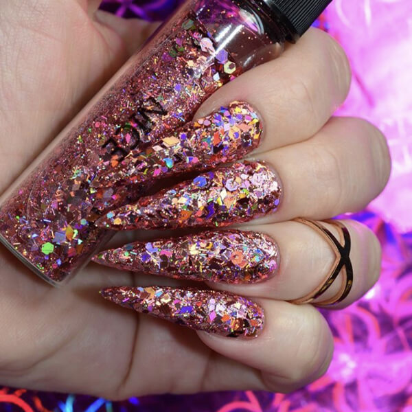 High Drama Glitter Nail Polish For Party Fever