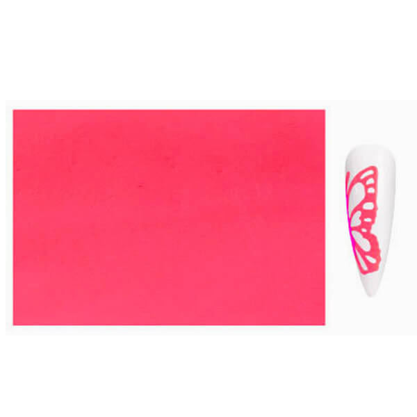 Pink Neon Butterfly Stickers