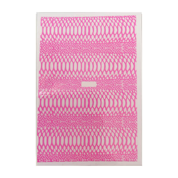 Snake Print Sticker Sheet Pink
