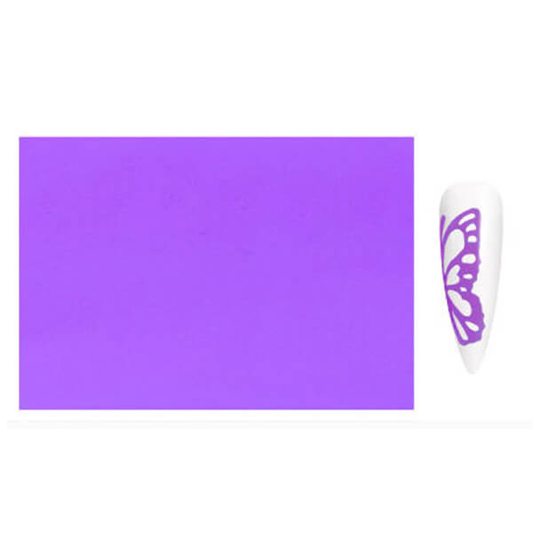 Purple Neon Butterfly Stickers