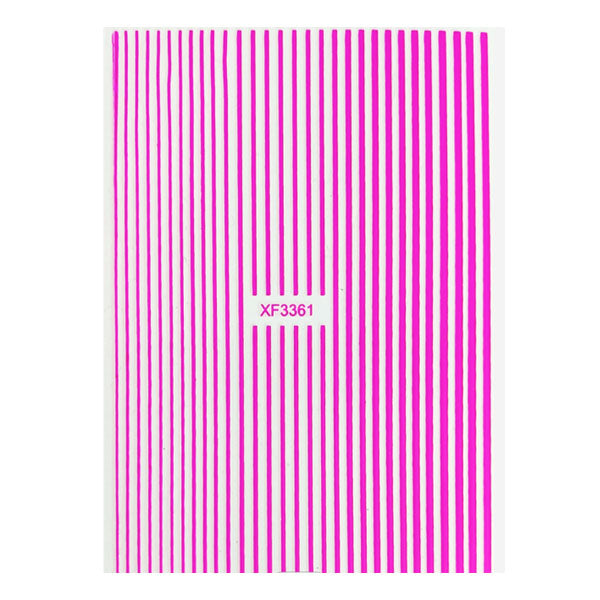 Pink Lines Sticker Sheet