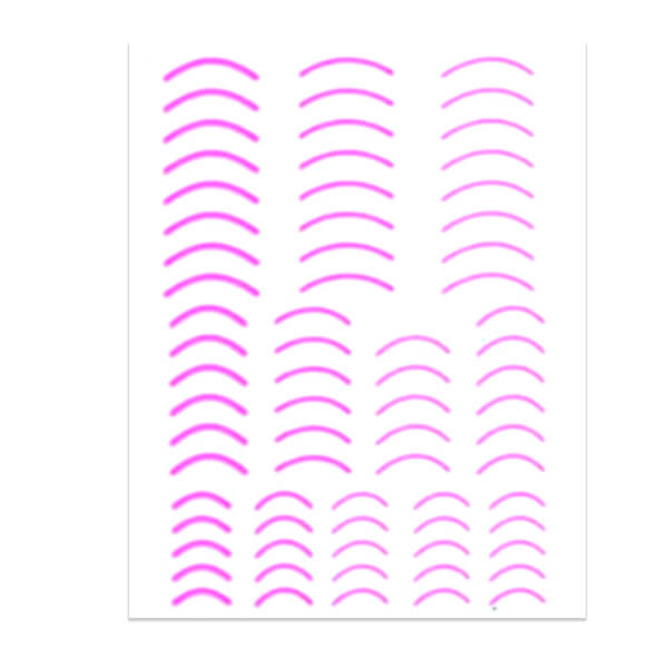 Pink Curve Line Stickers