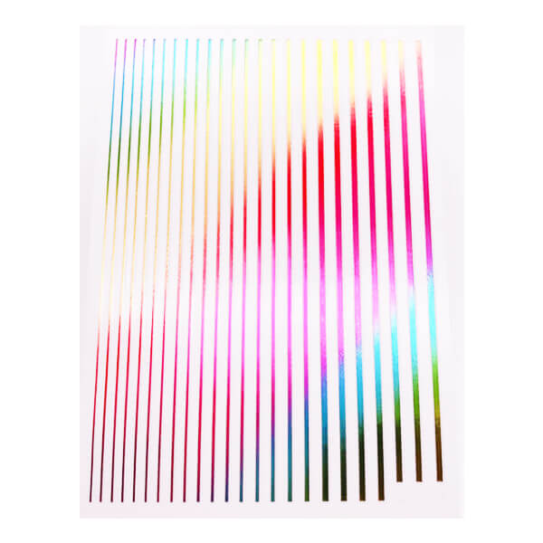 Rainbow Lines Sticker Sheet