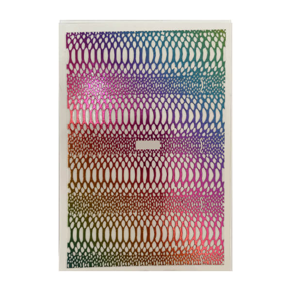 Snake Print Sticker Sheet Rainbow