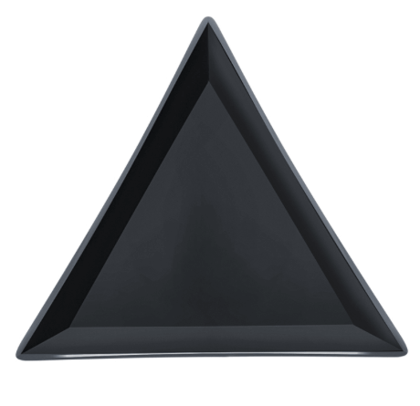Triangle Spill Tray Black