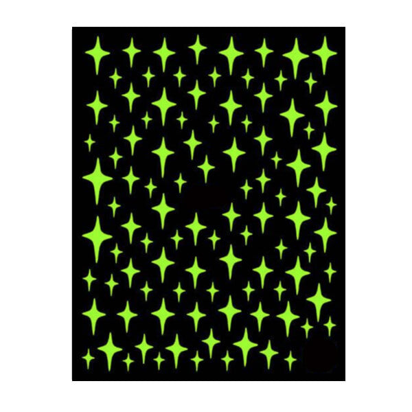 Stars Glow In The Dark Sticker Sheet