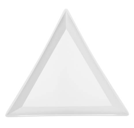Triangle Spill Tray White