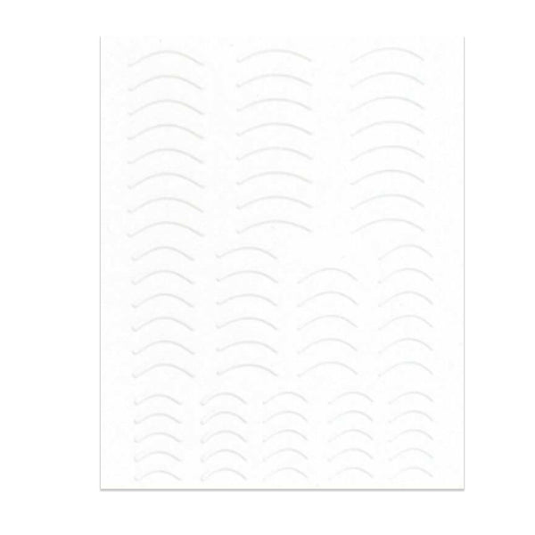 White Curve Line Stickers