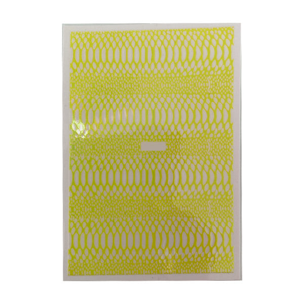 Snake Print Sticker Sheet Yellow