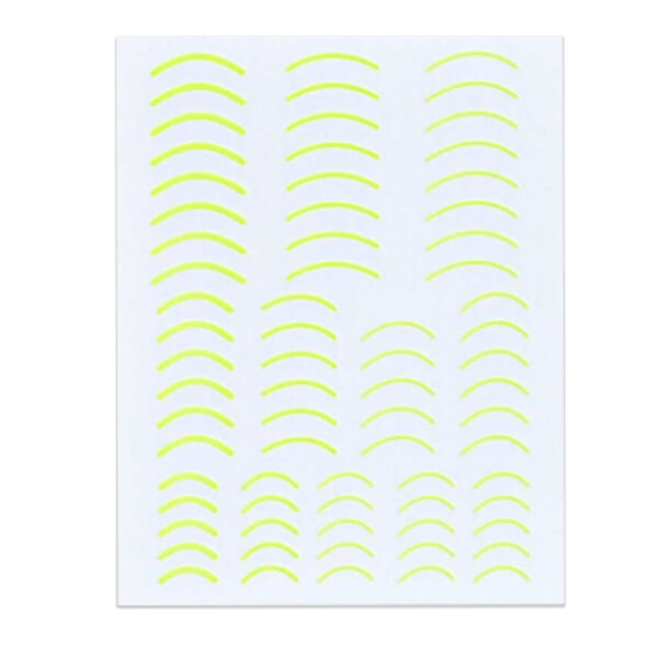 Yellow Curve Line Stickers