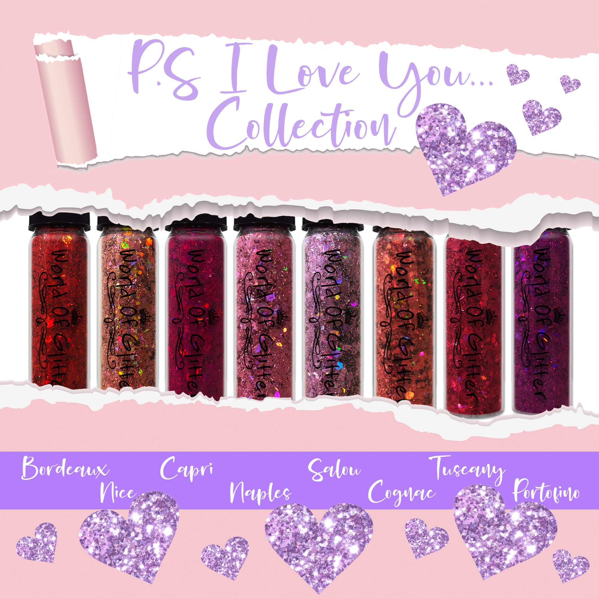 P.S. I Love You Nail Glitter Collection